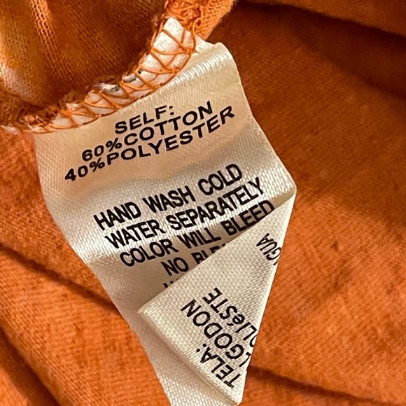 Easel Mineral Wash Baby Doll Long Sleeve Top in Color Coral Sizes Small & M NWT - Picture 7 of 15